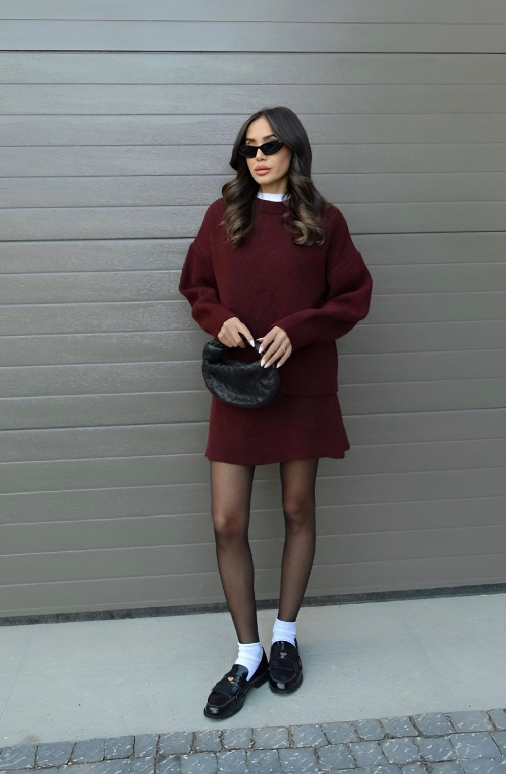 Gebreide Trui-Rok Set Voor Dames – Warme Stof, Comfort Fit & Herfststijl