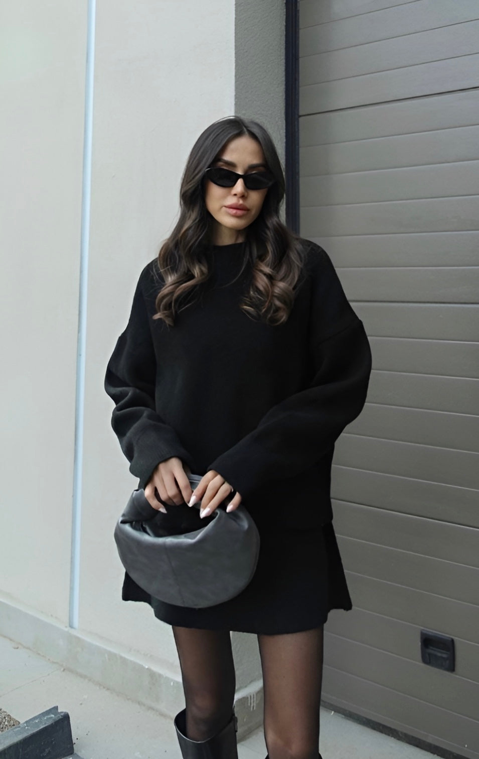 Gebreide Trui-Rok Set Voor Dames – Warme Stof, Comfort Fit & Herfststijl