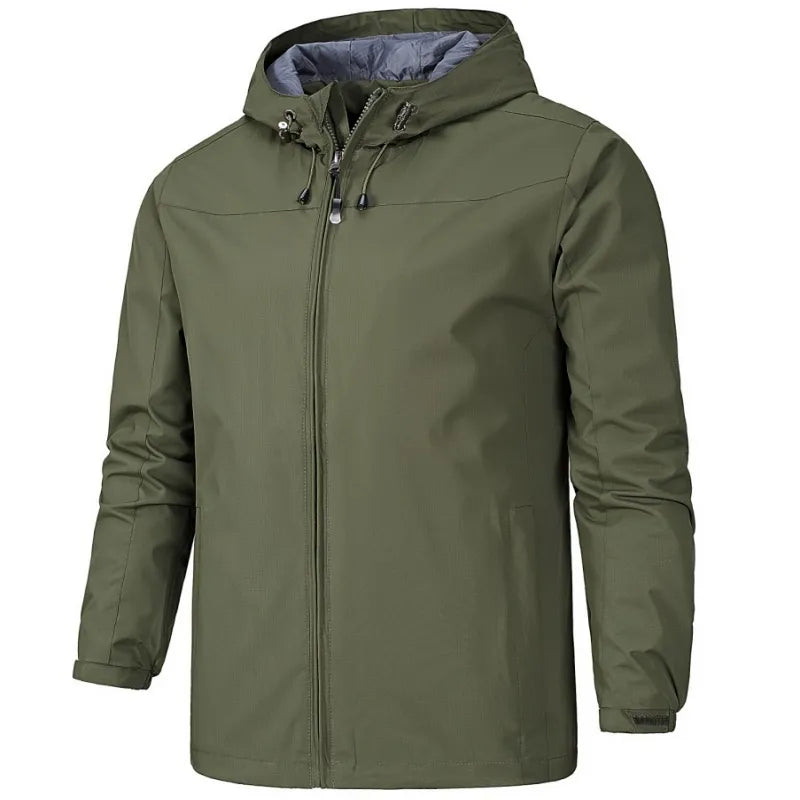 Heren Softshell Windbreaker Met Capuchon – Functionele Tussenjas Voor Lente En Herfst