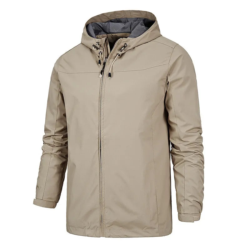 Heren Softshell Windbreaker Met Capuchon – Functionele Tussenjas Voor Lente En Herfst