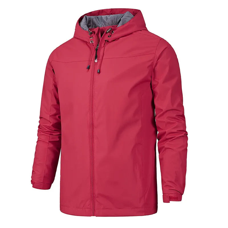 Heren Softshell Windbreaker Met Capuchon – Functionele Tussenjas Voor Lente En Herfst