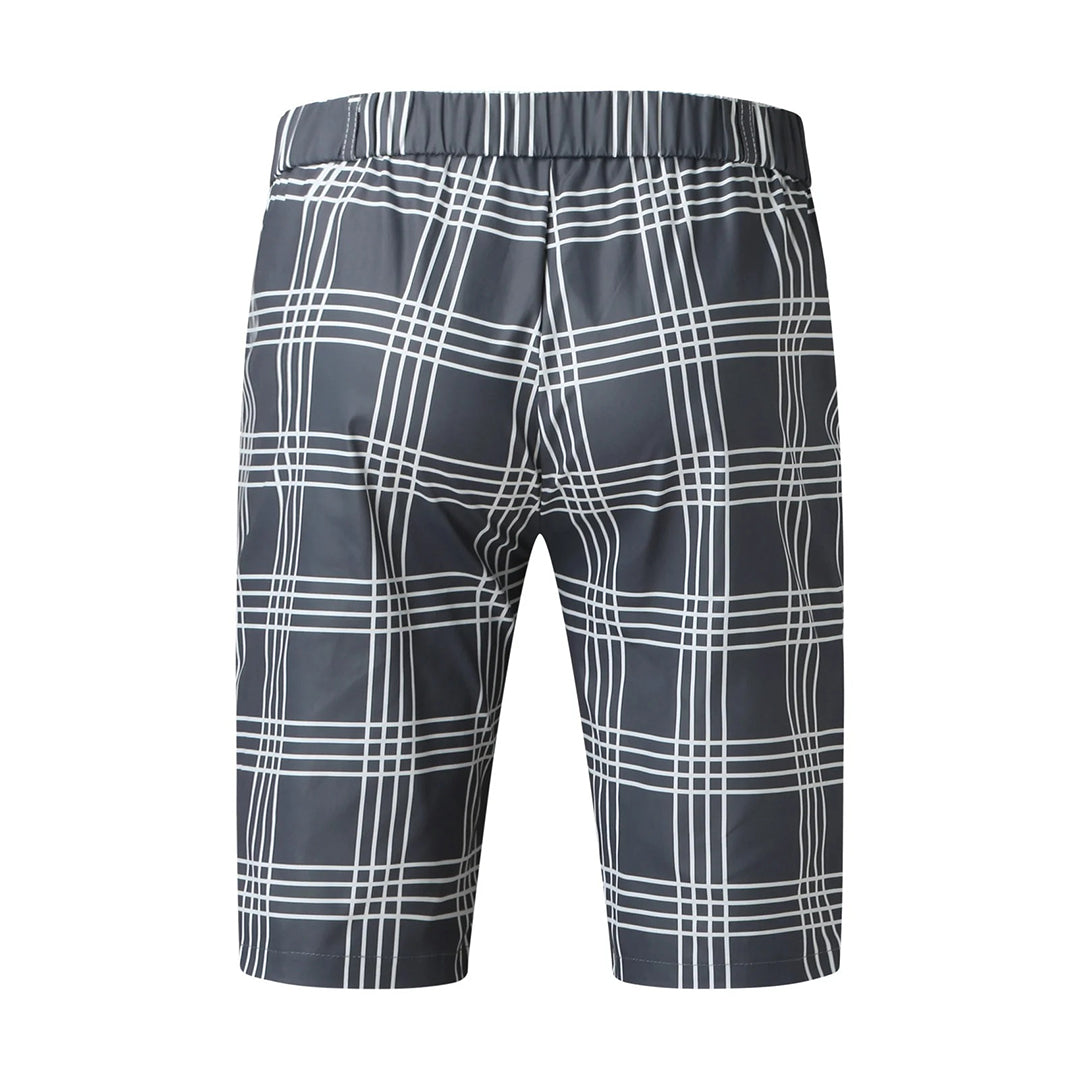 Korte Broek Voor Heren – Geruit Design, Slim Fit & Zomerstijl Met Stretch