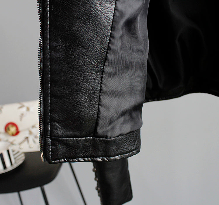 Geborduurde Bikerjack Met Bloemen En Studs โ Eyecatcher Voor Lente, Herfst En Winter