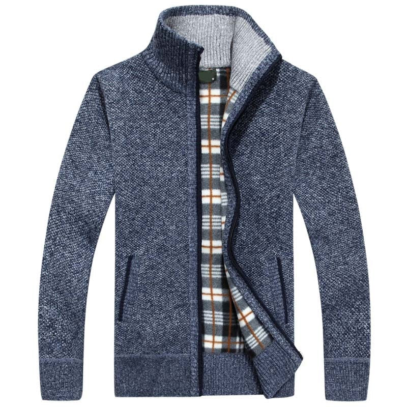 Gebreid Heren Vest Met Rits – Stijlvol Licht Gevoerd Vest Voor Frisse Lentedagen & Zomeravonden