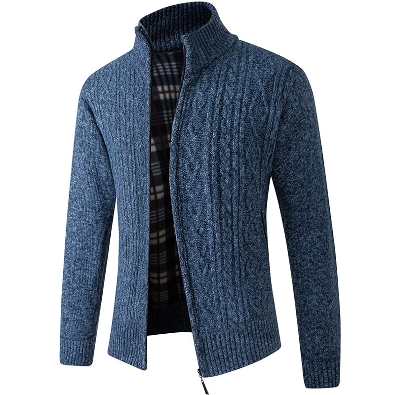 Gebreid Heren Vest Met Rits – Stijlvol Licht Gevoerd Vest Voor Frisse Lentedagen & Zomeravonden