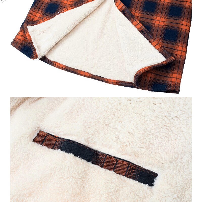 Heren Gevoerd Geruit Overhemdjack Voor Herfst En Winter – Warme Fleece Binnenvoering