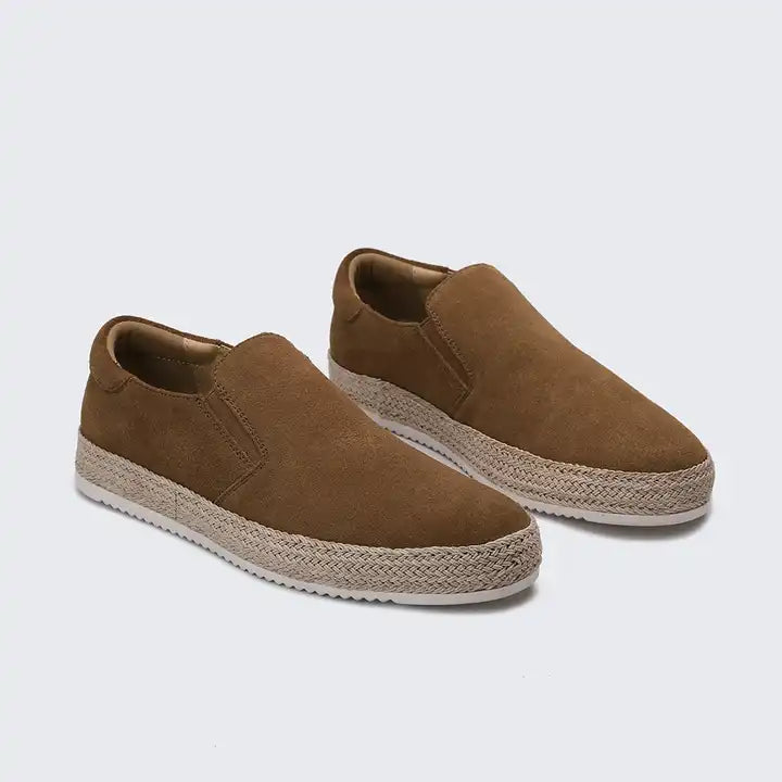 Heren instappers met espadrille zool – slip-on design, ademend & ideaal voor zomerlooks