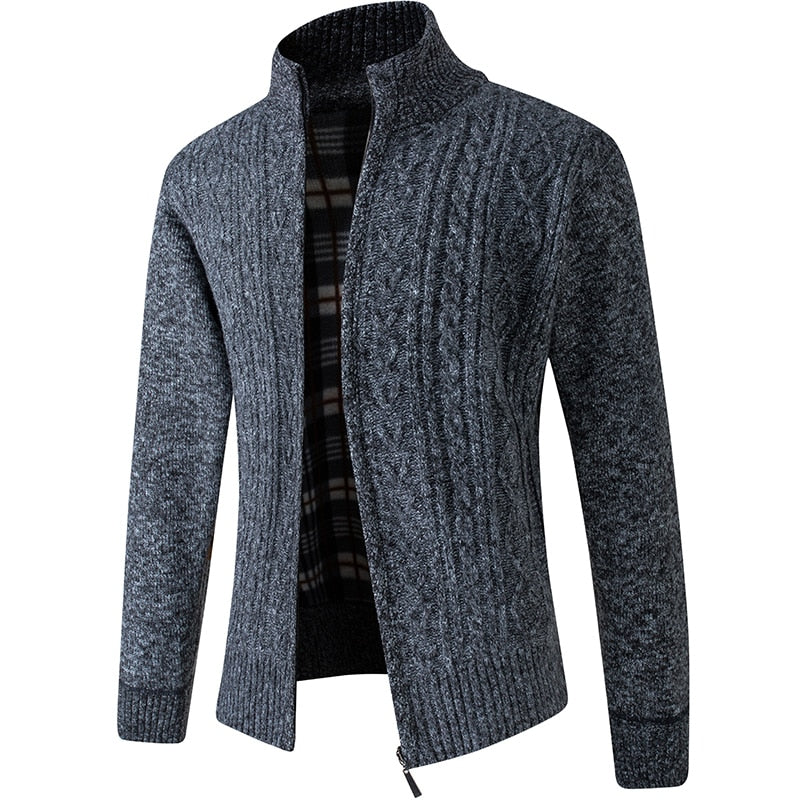 Gebreid Heren Vest Met Rits – Stijlvol Licht Gevoerd Vest Voor Frisse Lentedagen & Zomeravonden