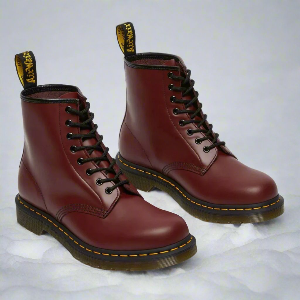 Uniseks Veterboot Met Gladde Finish – Antislipzool, Vetersluiting & Herfst & Winter