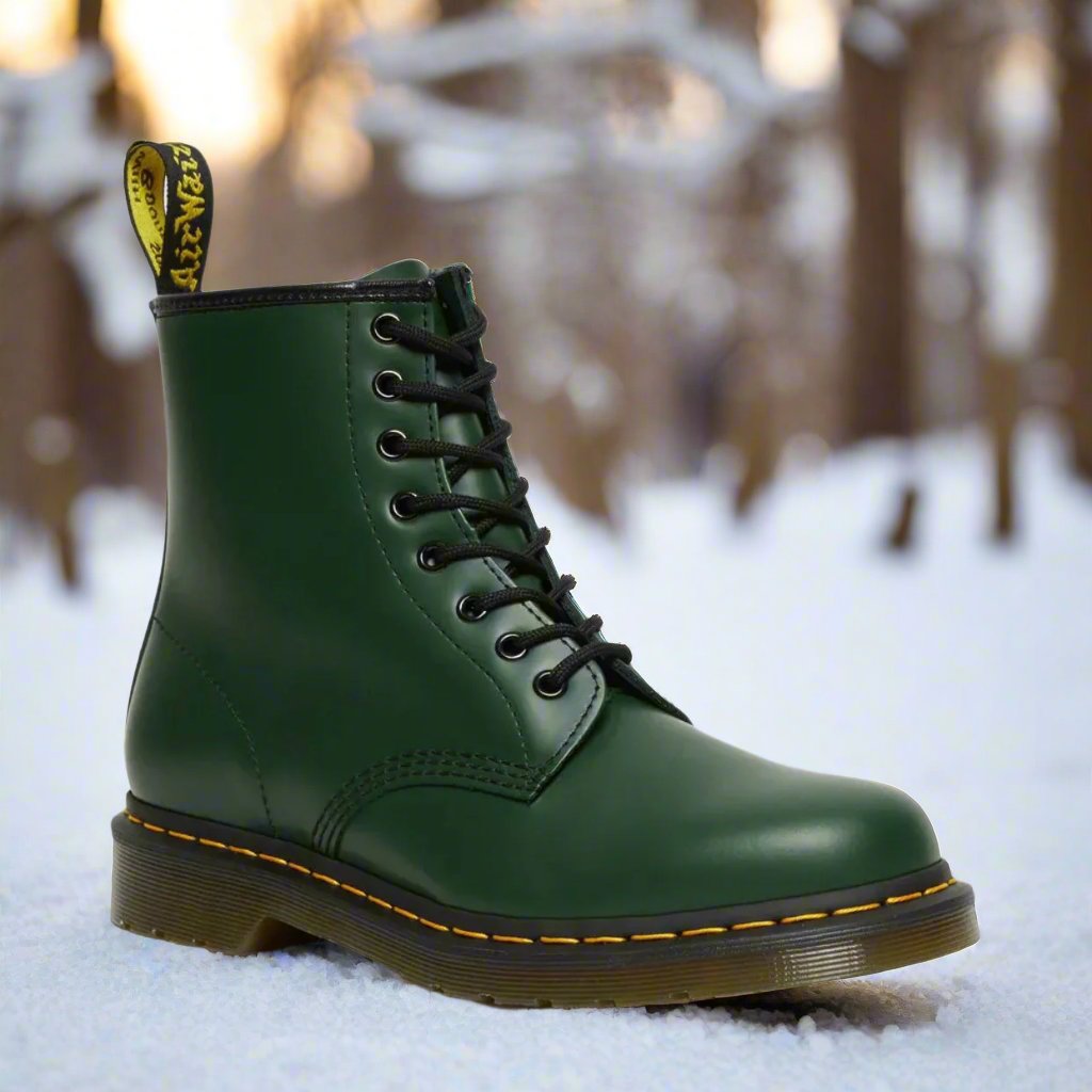 Uniseks Veterboot Met Gladde Finish – Antislipzool, Vetersluiting & Herfst & Winter