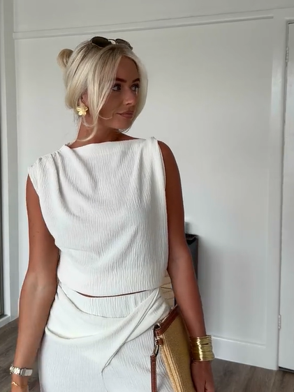 Luxe Tweedelige Dames Set – Elegante Co-Ord Met Moderne Pasvorm
