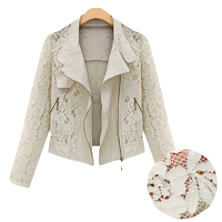 Lace Bikerjack Met Ritssluiting – Korte Damesjas Voor Lente & Herfst Met Verfijnd Kant En Stoere Details