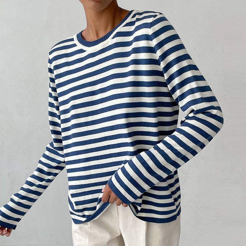 Gestreepte Longsleeve Top Voor Dames – Tijdloos, Veelzijdig En Altijd Stijlvol Voor Lente & Herfst