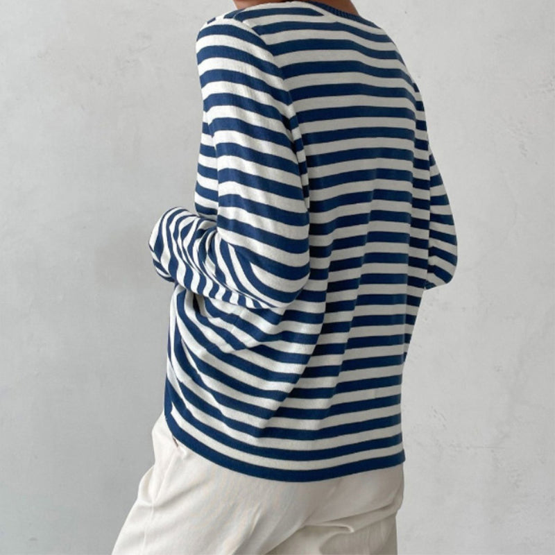 Gestreepte Longsleeve Top Voor Dames – Tijdloos, Veelzijdig En Altijd Stijlvol Voor Lente & Herfst