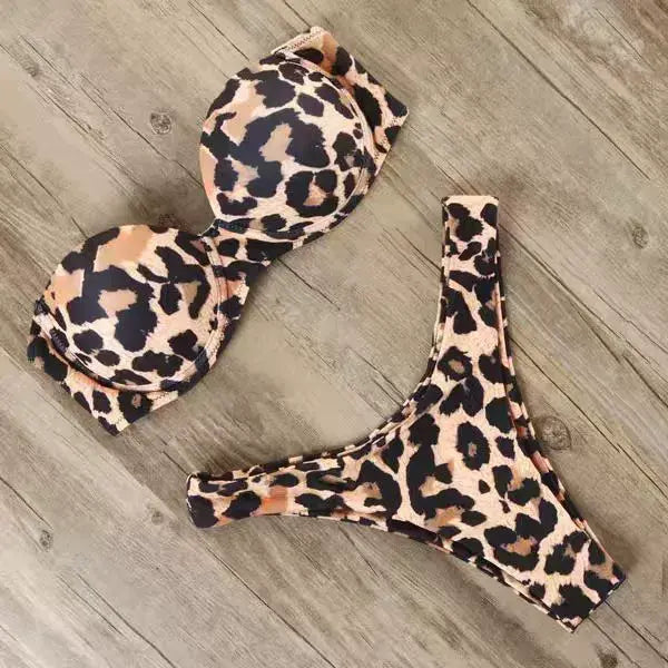 Bikini voor dames – strapless in verschillende prints en kleuren – zomer en strand