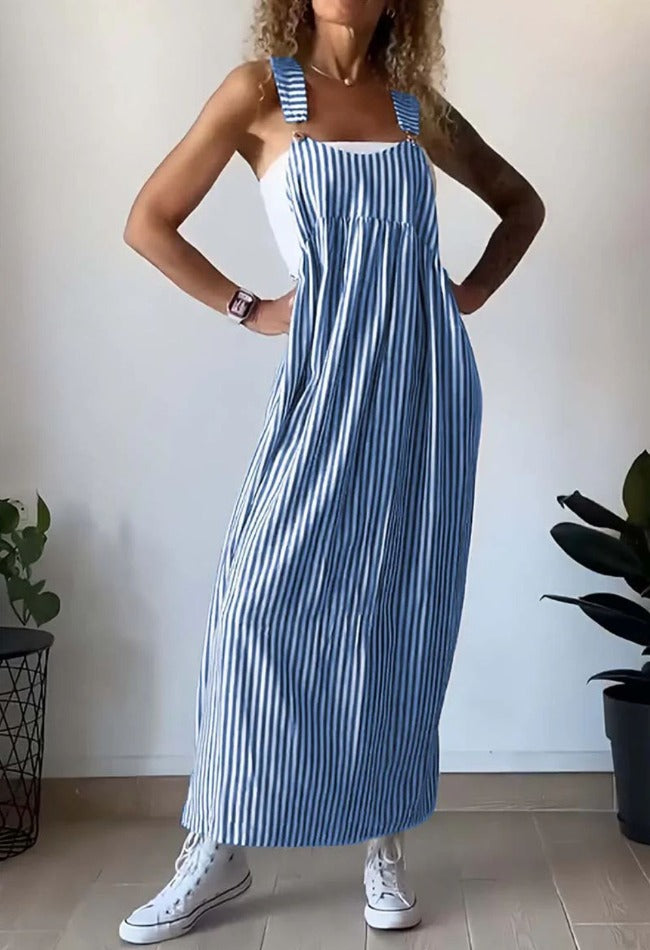 Luchtige Streepjessalopette Met Relaxed Fit – Casual Zomerfavoriet