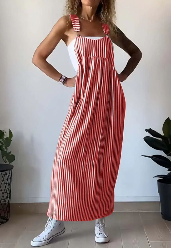 Luchtige Streepjessalopette Met Relaxed Fit – Casual Zomerfavoriet