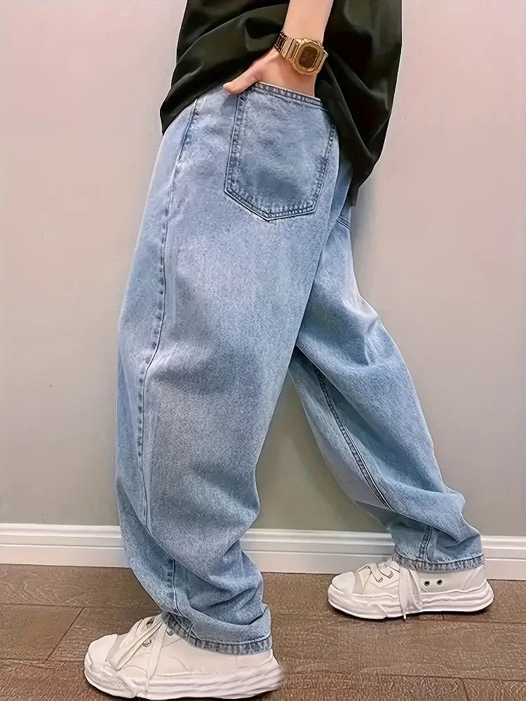 Baggy Jeans Met Elastische Enkels