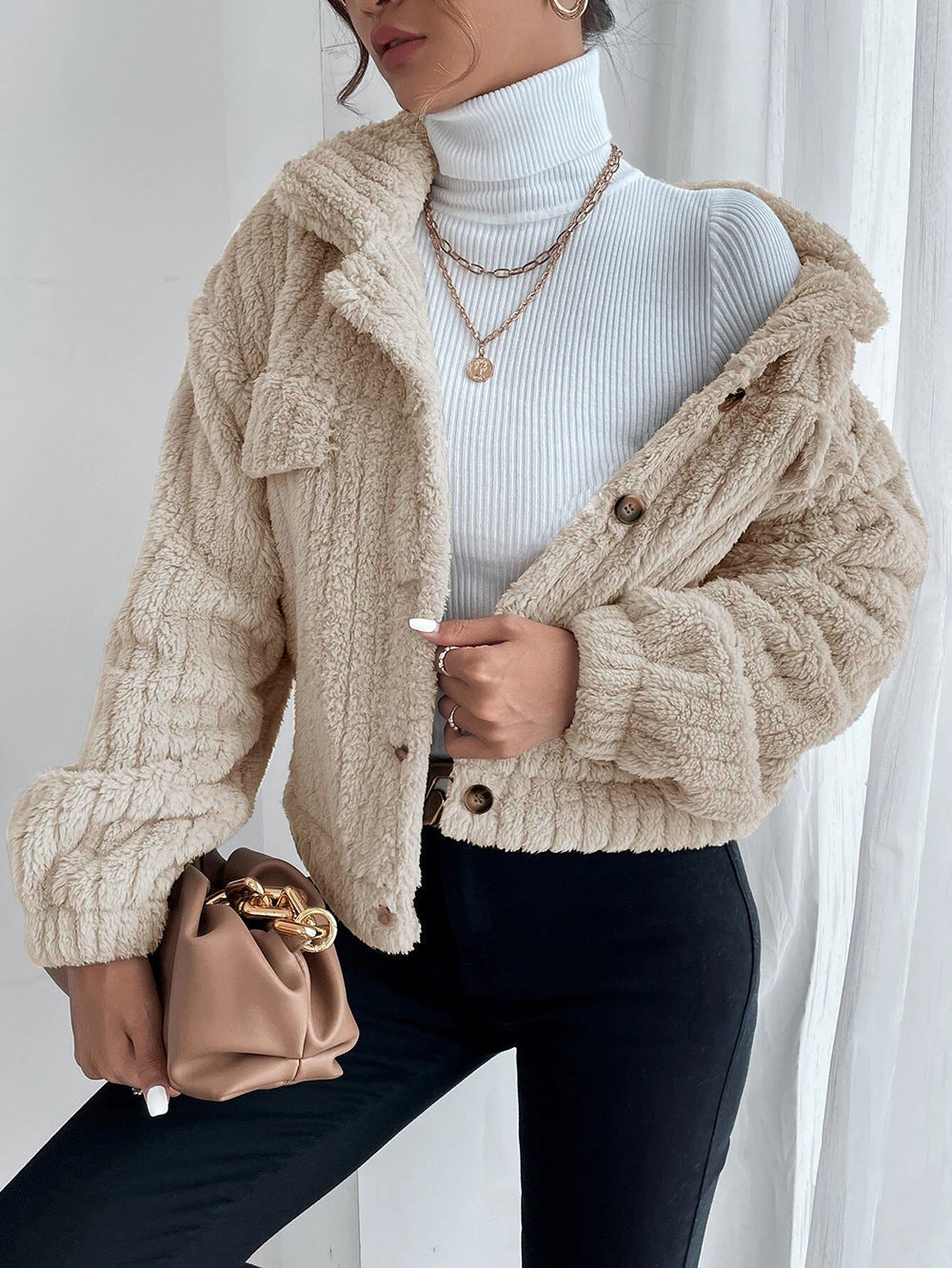 Grofgebreide Teddyjas Voor Dames – Warm & Stijlvol Voor Herfst En Winter