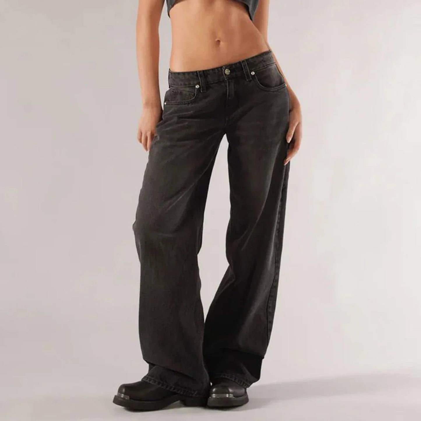 Wide Leg Baggy Jeans Dames