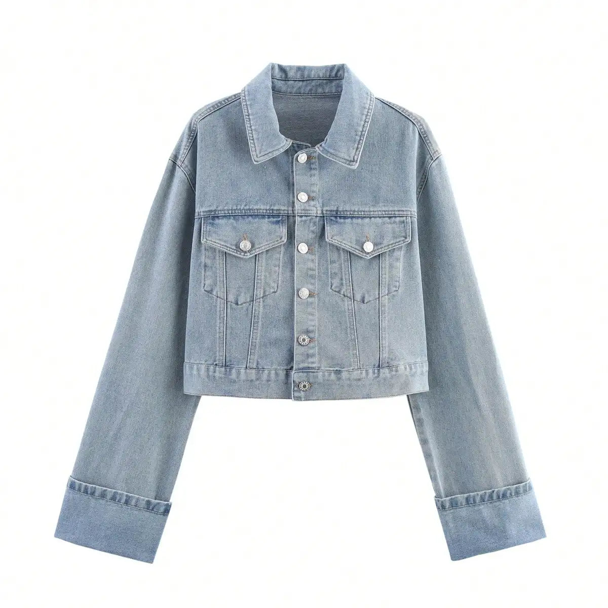 Tweedelig Vintage Denim Set Dames