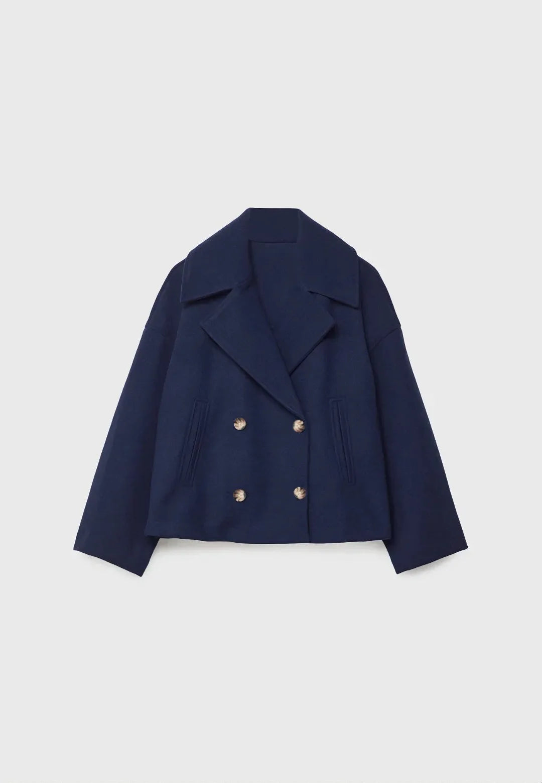 Cropped Trenchcoat Met Tijdloze Look