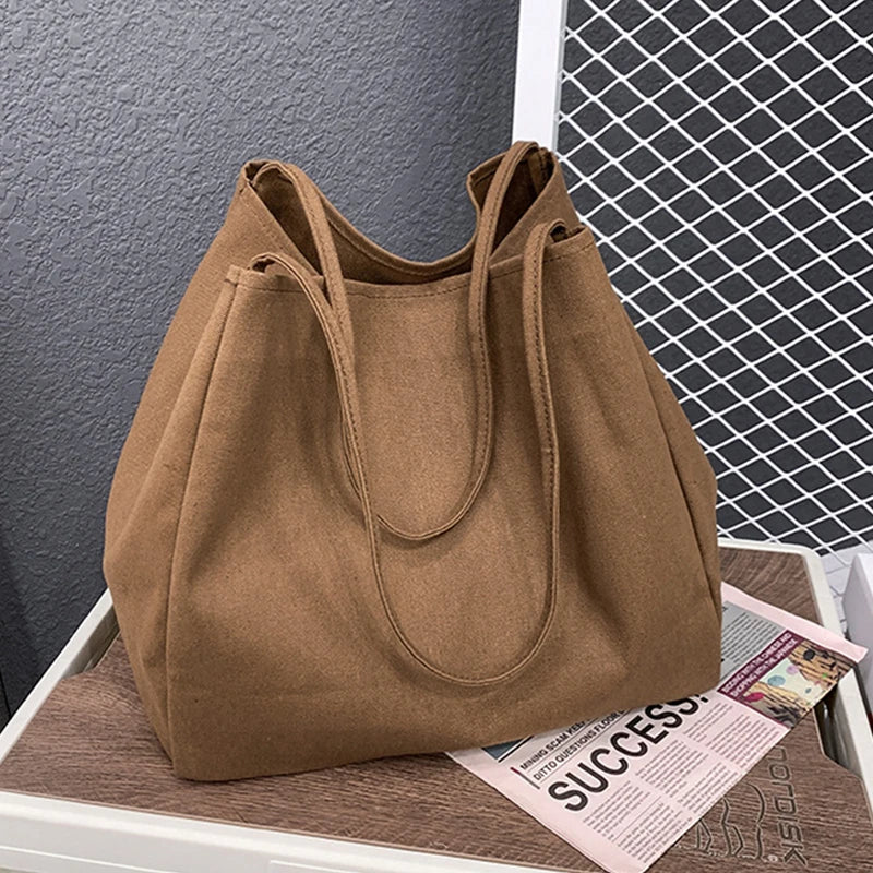 Canvas Shopper Schoudertas Dames