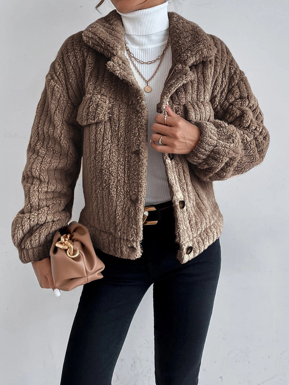 Grofgebreide Teddyjas Voor Dames – Warm & Stijlvol Voor Herfst En Winter