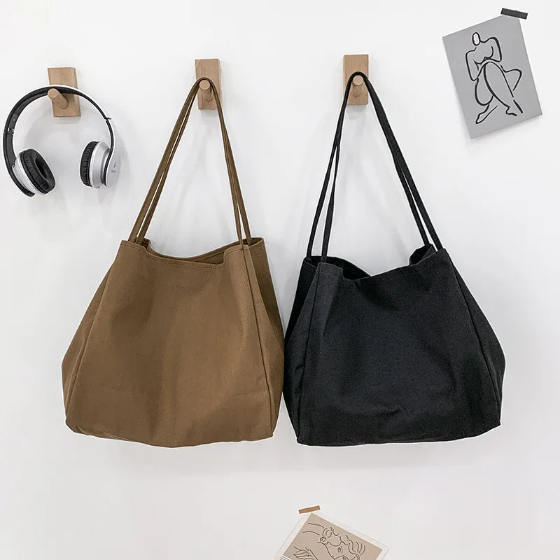 Canvas Shopper Schoudertas Dames