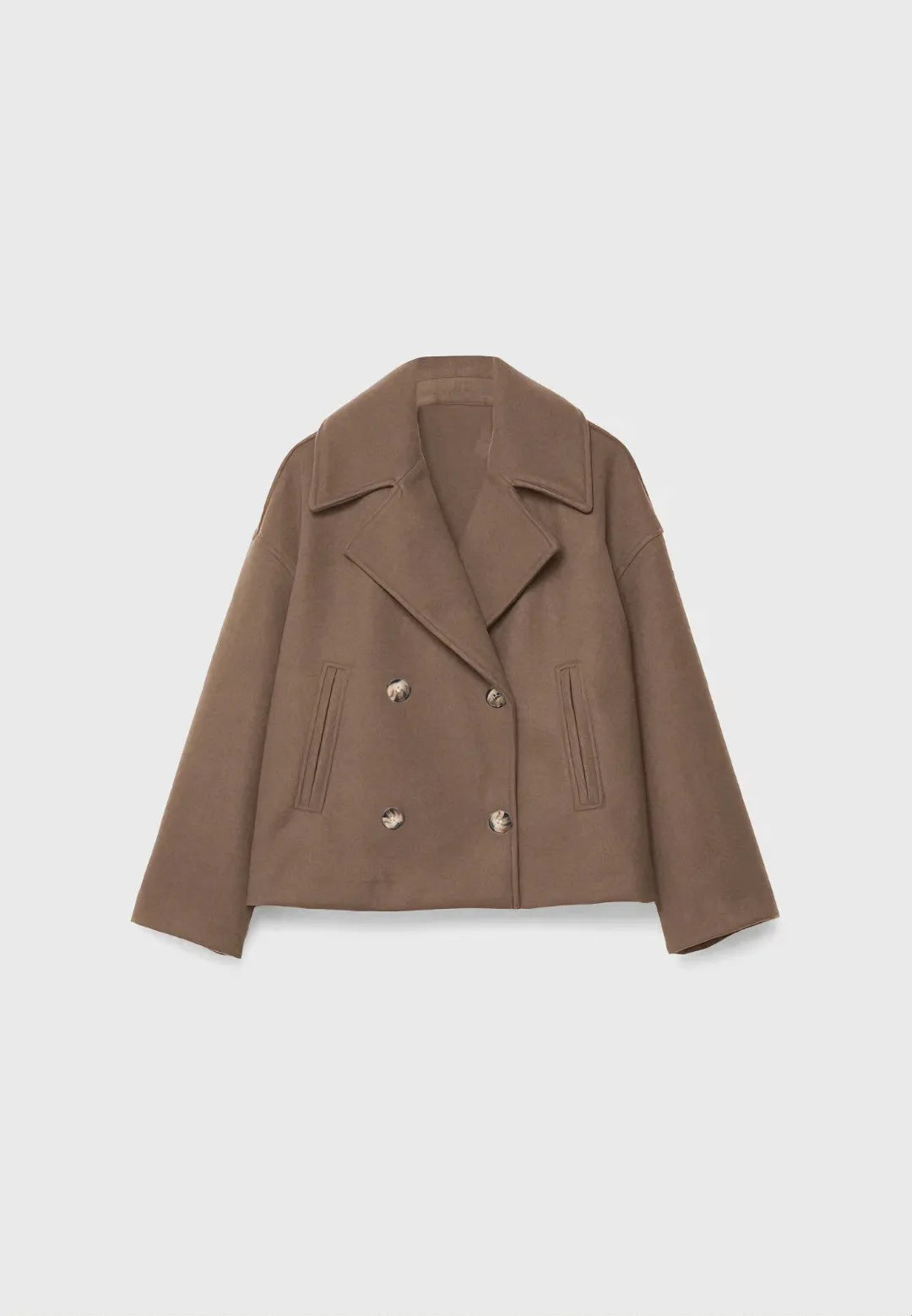 Cropped Trenchcoat Met Tijdloze Look
