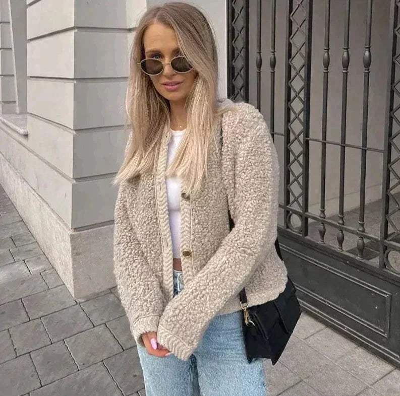 Teddy Vest Voor Dames – Knusse Textuur, Casual Pasvorm & Ideaal Voor Herfst En Winter