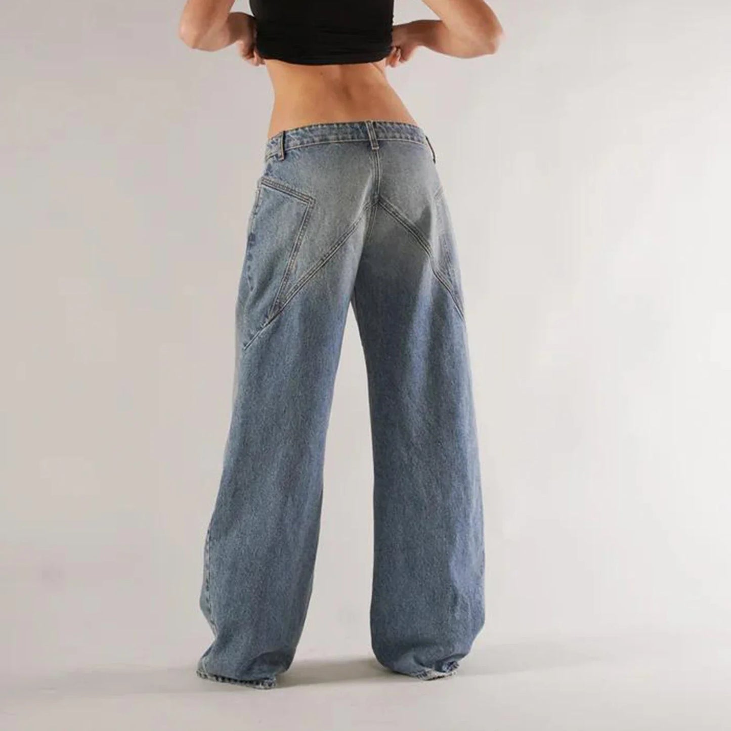 Wide Leg Baggy Jeans Dames