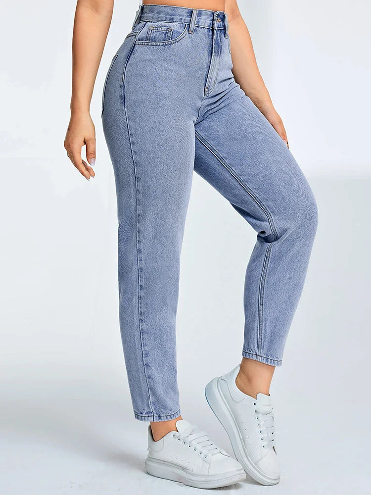 High Waist Mom Jeans Dames