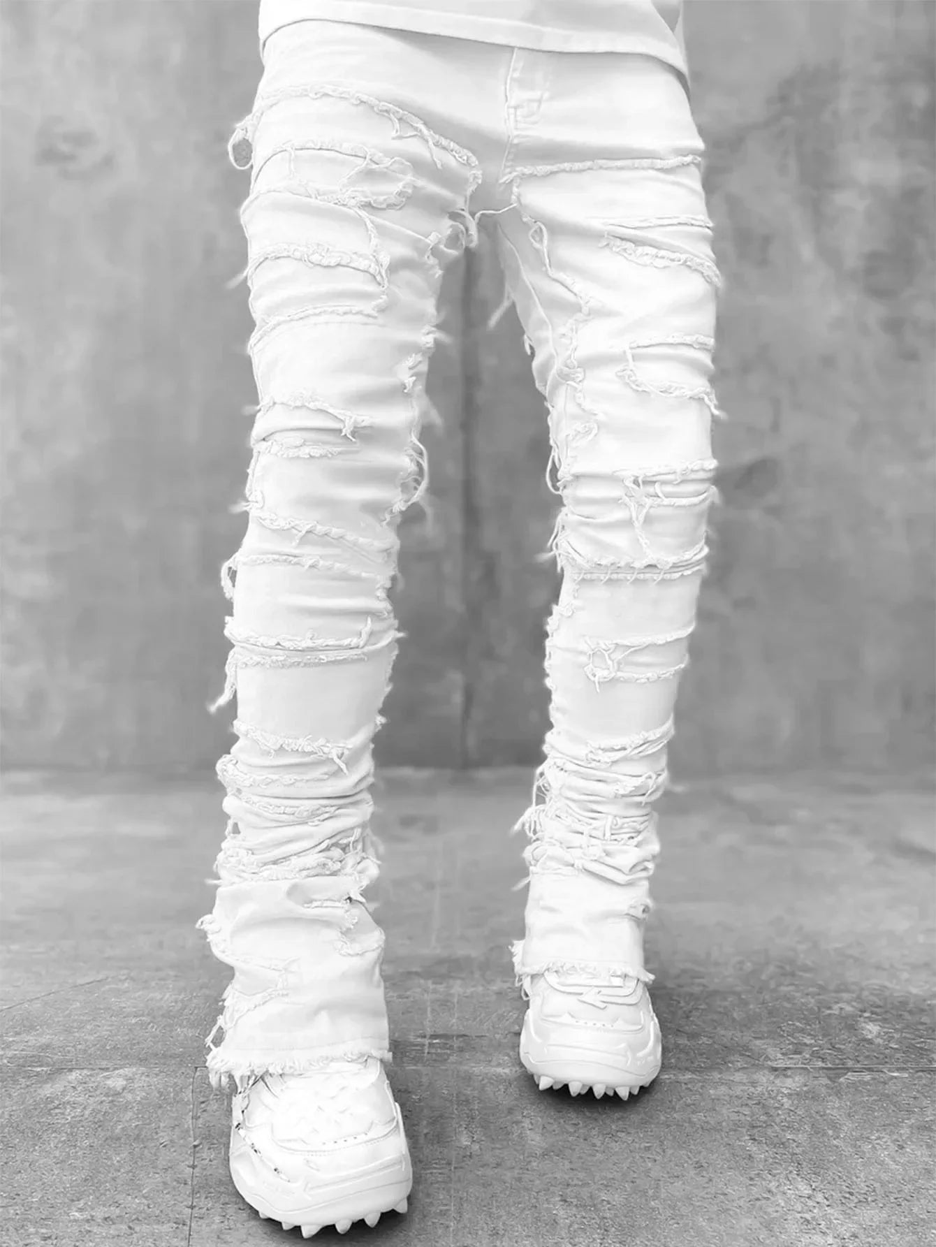 Ripped Stacked Jeans Heren