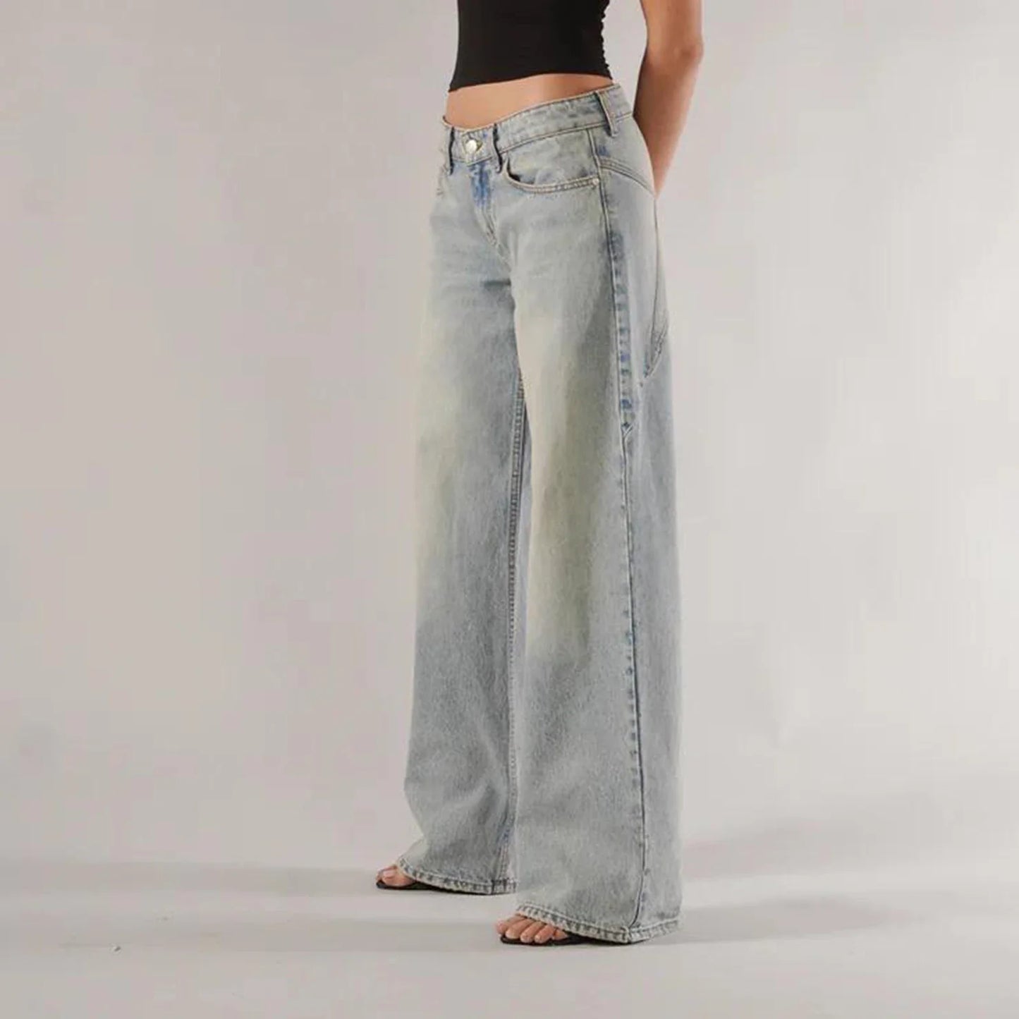 Wide Leg Baggy Jeans Dames