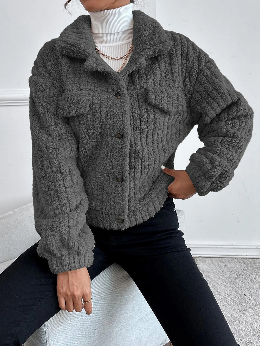 Grofgebreide Teddyjas Voor Dames – Warm & Stijlvol Voor Herfst En Winter