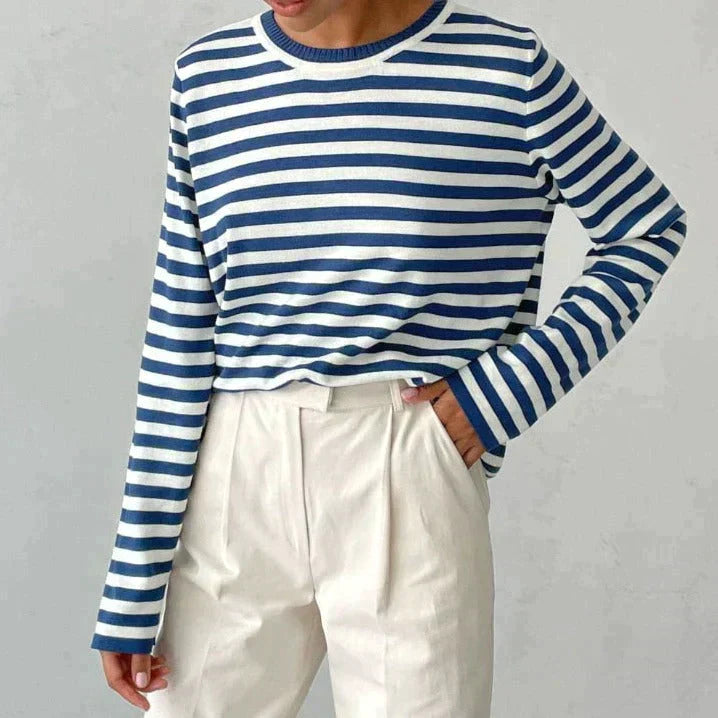 Gestreepte Longsleeve Top Voor Dames – Tijdloos, Veelzijdig En Altijd Stijlvol Voor Lente & Herfst