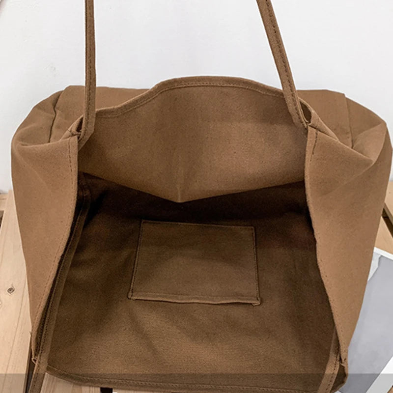 Canvas Shopper Schoudertas Dames