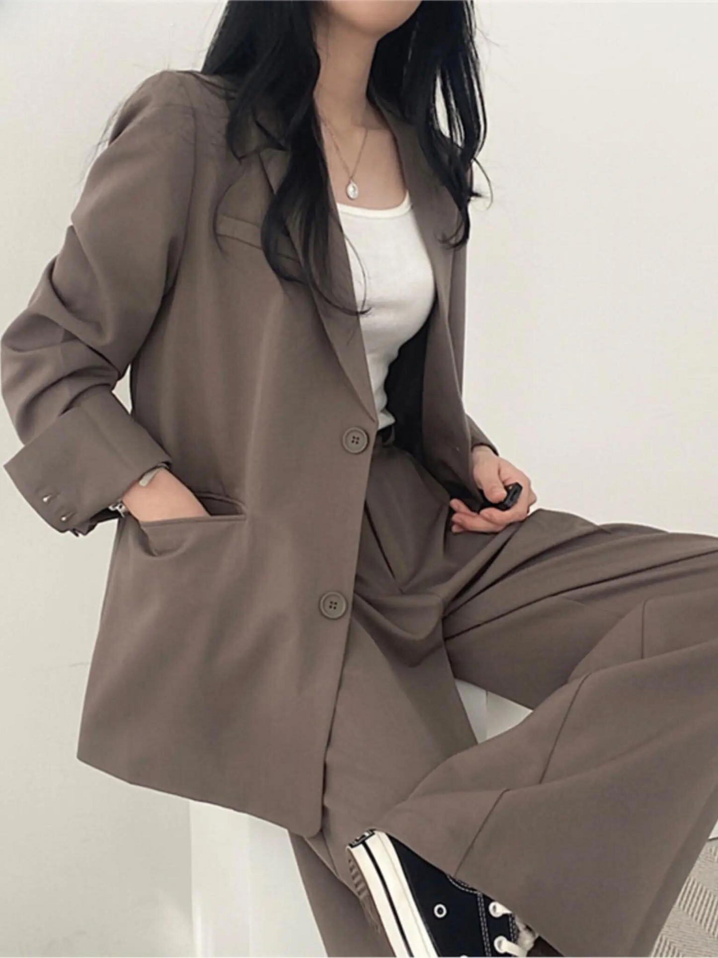 Oversized Blazer Met Pantalon
