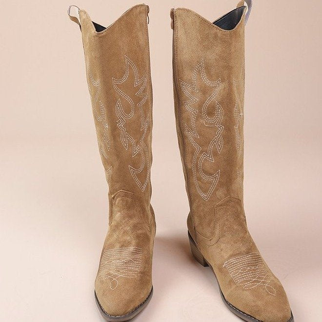 Western Suède Look Laarzen