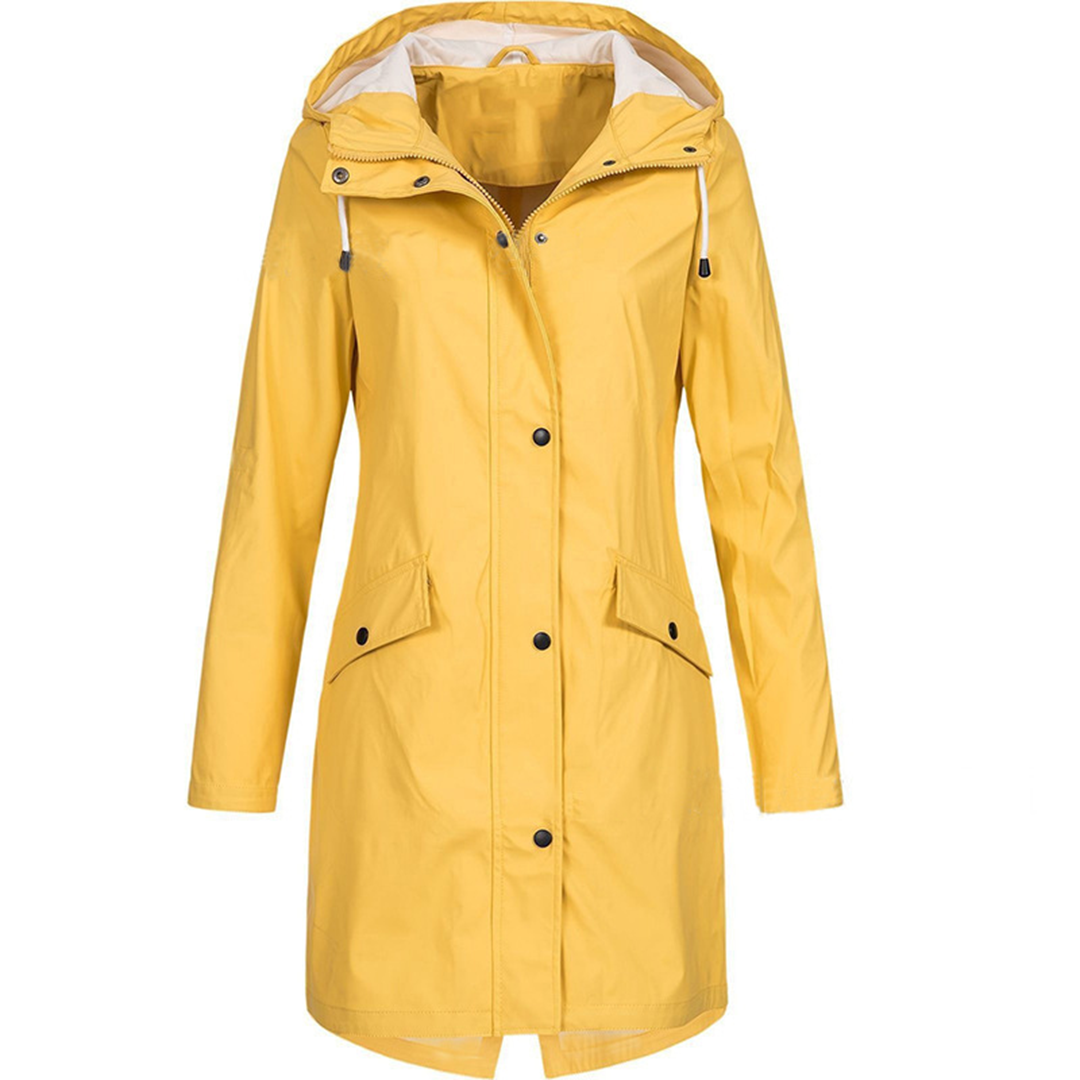 Lange Regenjas Met Capuchon