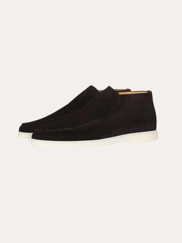 Elegante Hoge Suède Loafers Voor Stijlbewuste Mannen – Tijdloze Klasse Voor Elke Gelegenheid.
