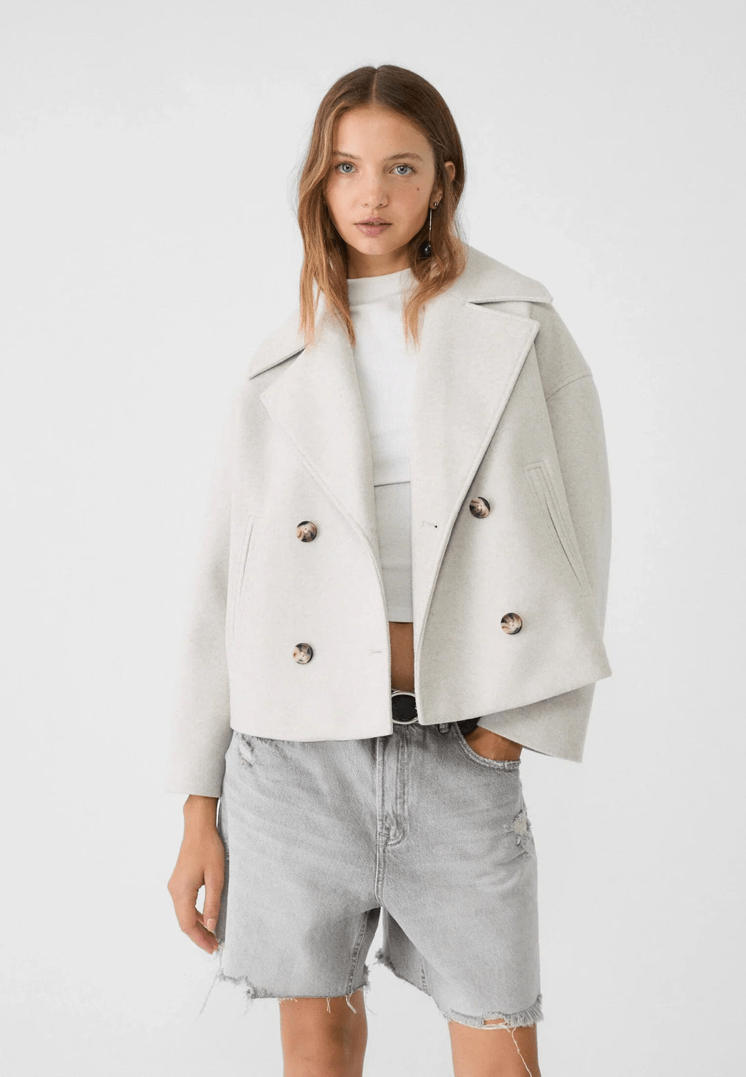 Elegante peacoat met moderne twist