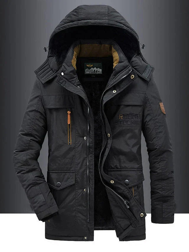 Heren Winterjas Met Capuchon