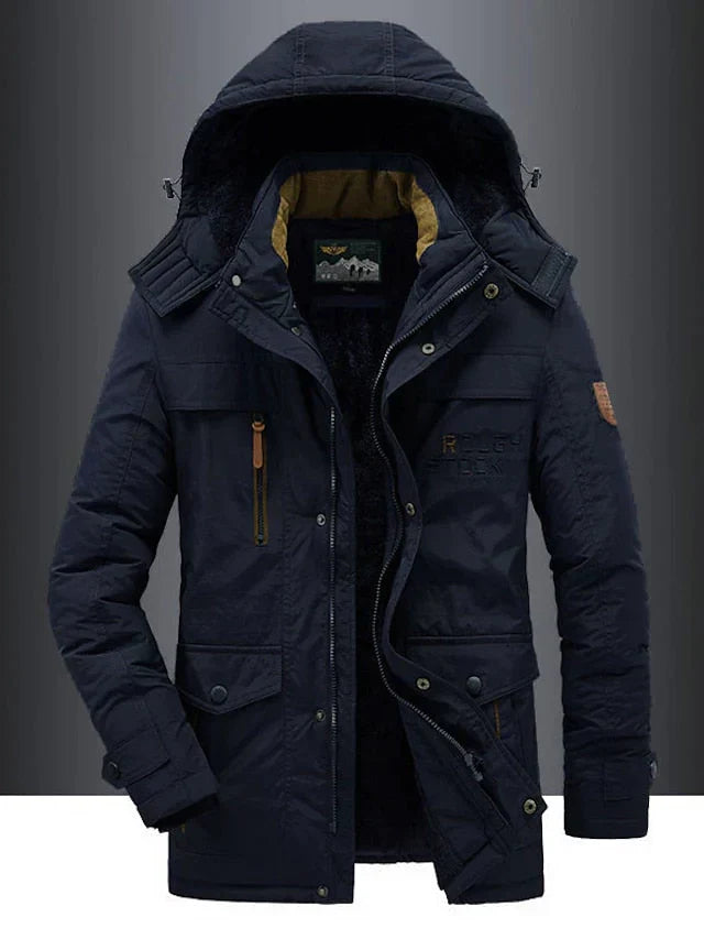 Heren Winterjas Met Capuchon