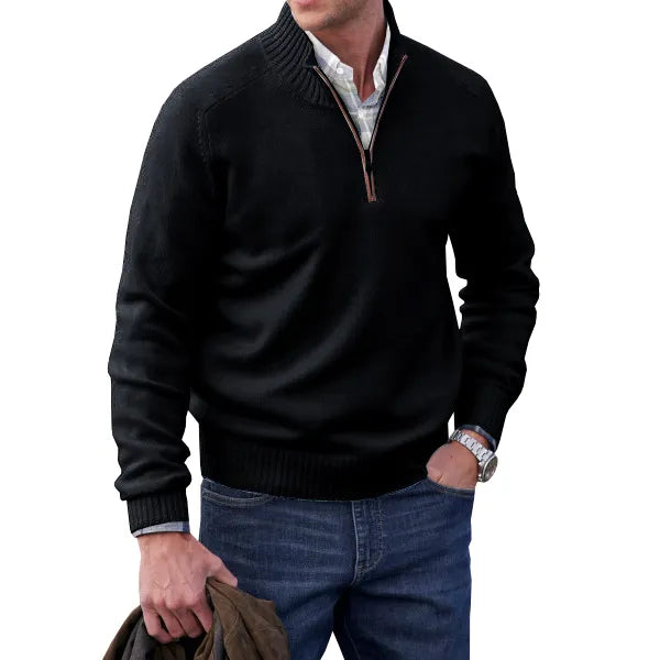 Zakelijke Herentrui Met Half-Zip
