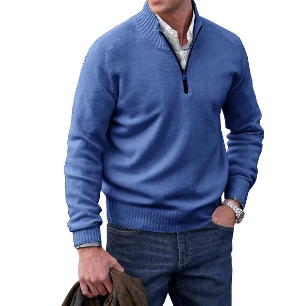 Zakelijke Herentrui Met Half-Zip