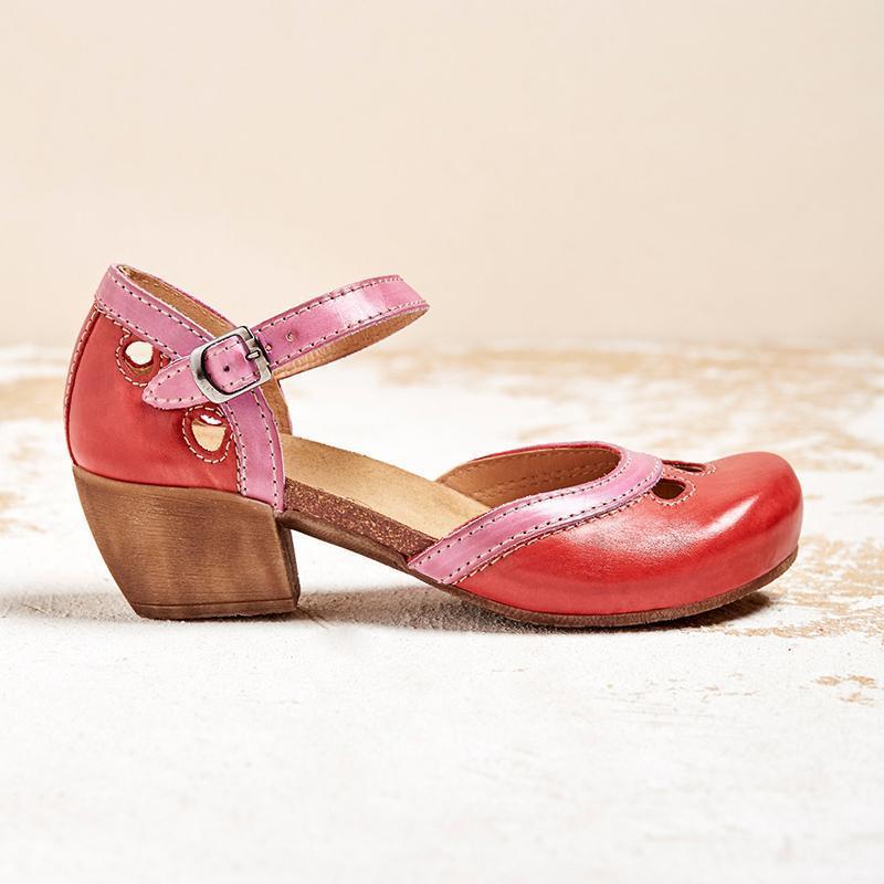 Charmante Retro Sandalen Met Open Details – Speels En Vrouwelijk Design