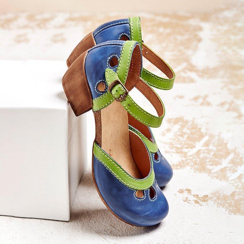 Charmante Retro Sandalen Met Open Details – Speels En Vrouwelijk Design