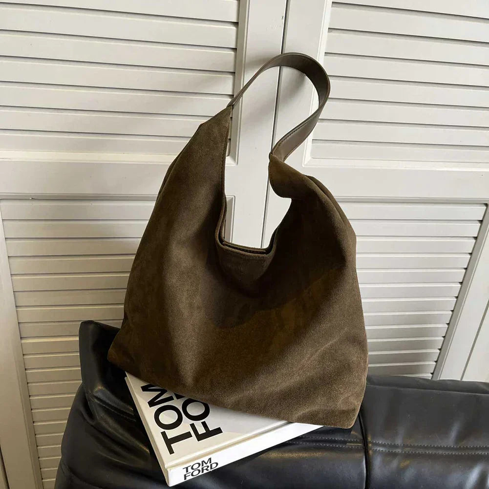 Suède Totebag Voor Dames – Minimalistisch Design, Comfortabel & Ruim Voor Elke Dag